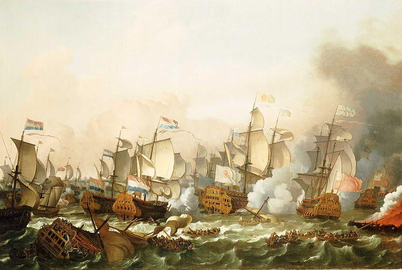 Ludolf Bakhuizen The Battle of Barfleur, 19 May 1692 Norge oil painting art